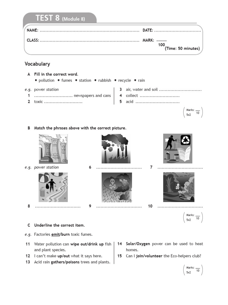 10 Module Test 8 ACTION 3 | PDF