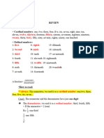 Review Maths - 1ST Term