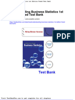 Understanding Business Statistics 1st Edition Freed Test Bank