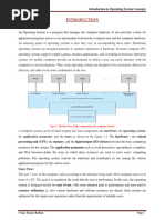 Unit 3 Introduction To Operating System Concepts