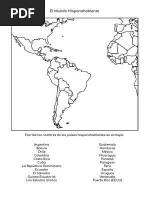 Los Pases Hispanohablantes De Amrica Latina Diagram LOS PAÍSES