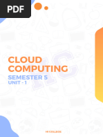 Cloud Computing: Semester 5