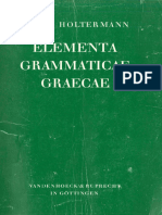 Horst Holtermann - Elementa Grammaticae Graecae. Tabellen Und Übersichten Für Den Anfangsunterricht Und Zur Wiederholung-Vandenhoeck & Ruprecht (1974)