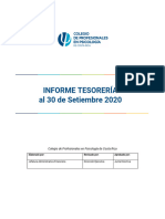 Informe Tesorería 2020