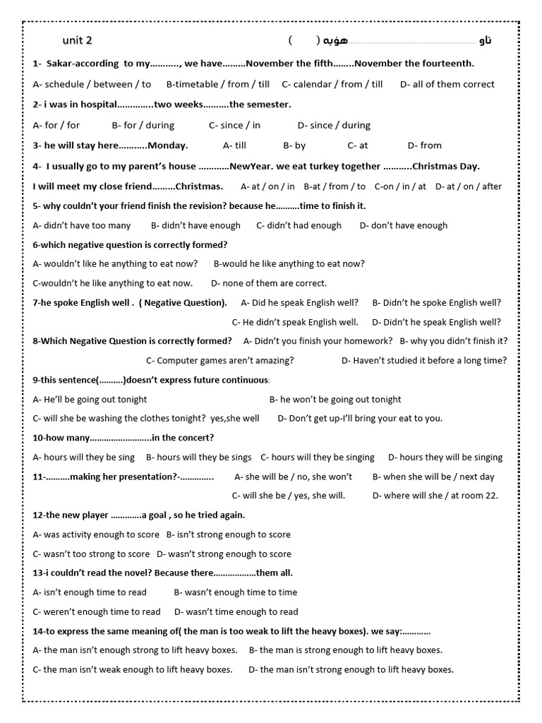 Unit 2 Kaml Ashya Hhhha2 | PDF