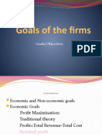 Goals of Firms