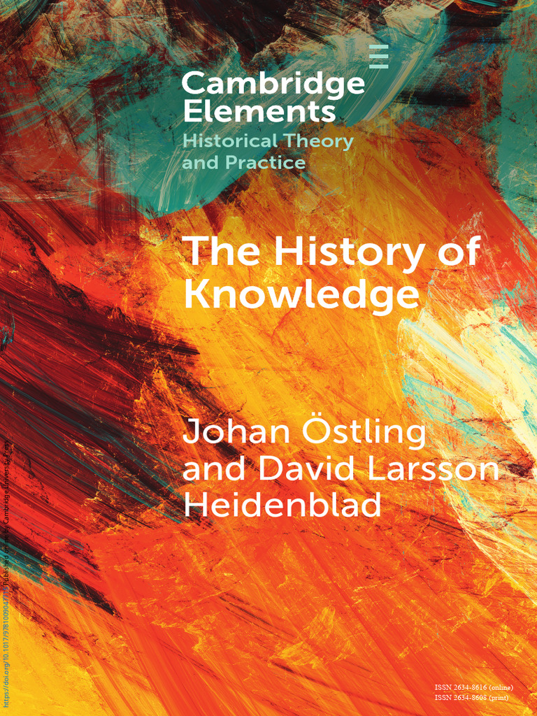The History of Knowledge PDF Knowledge Theory