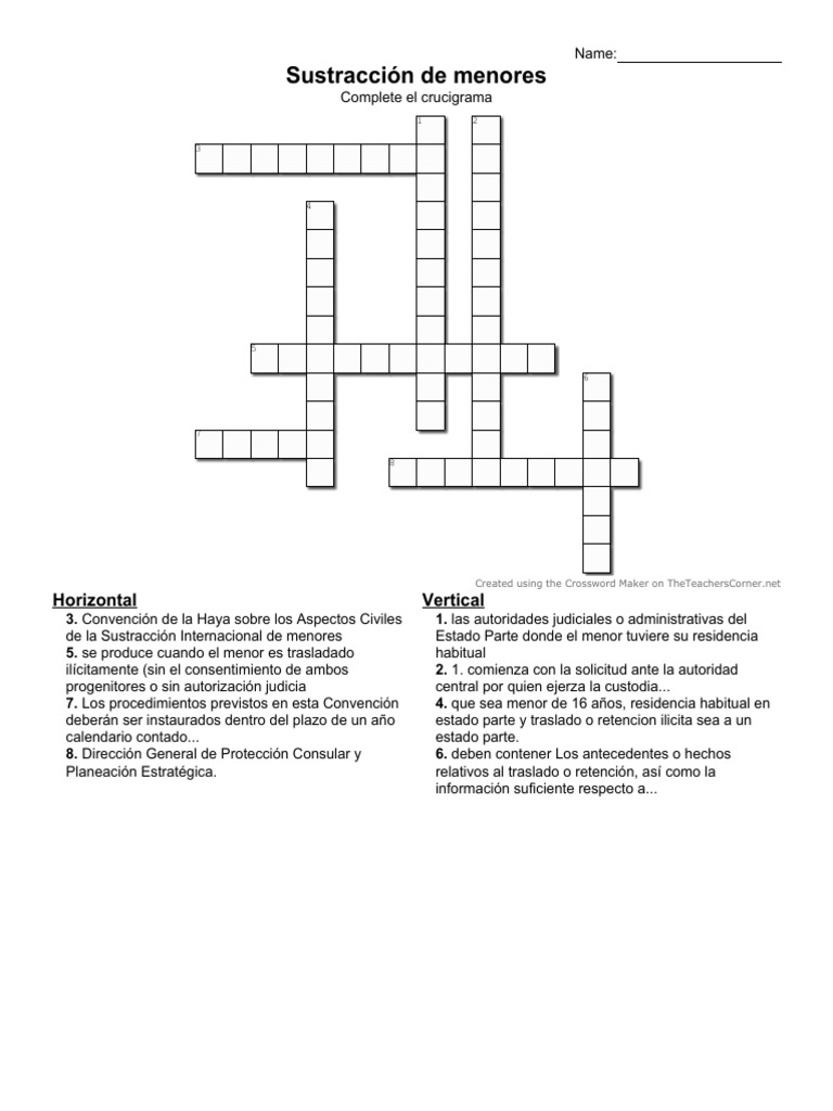 crossword PDF