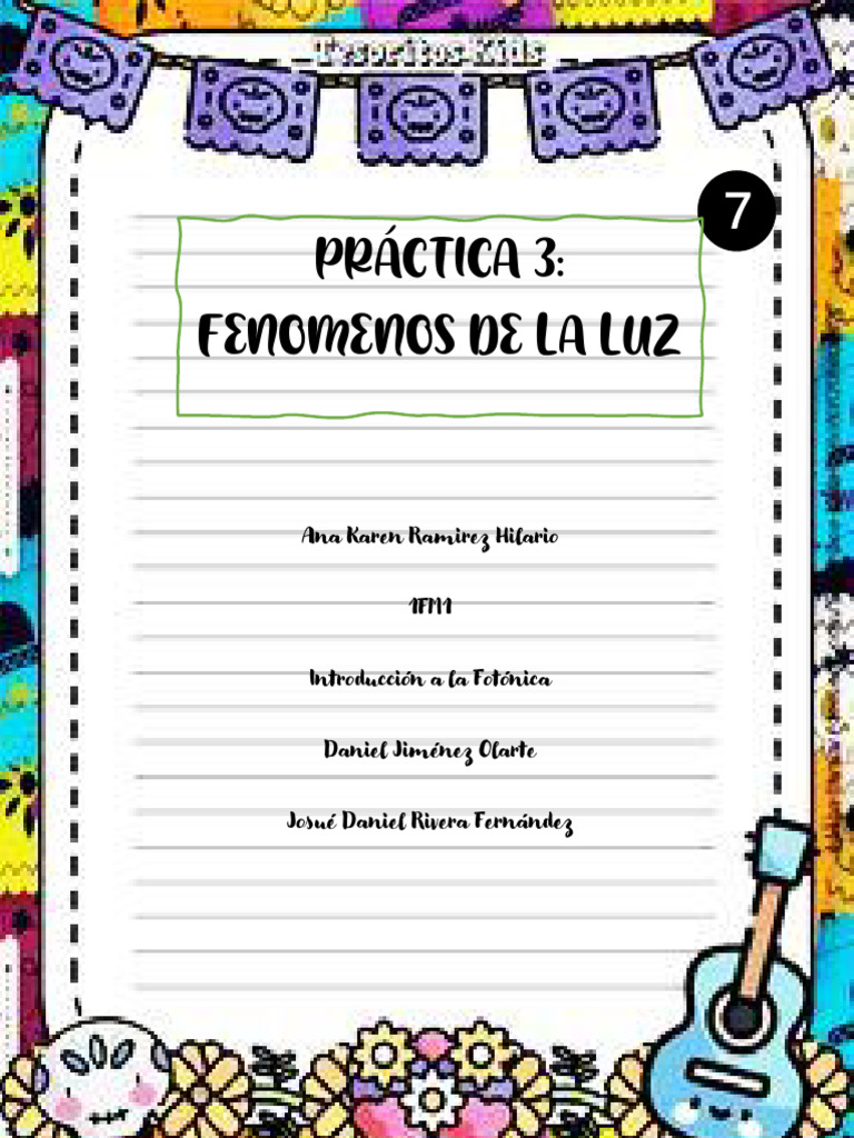Practica 3 Fenomenos De La Luz Pdf Ligero Refracción
