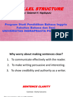 Intensive Writing Unit 13 - Parallel STR Latihan Ke Paragraph Slide