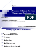 Dynamics of HRM Environmentst