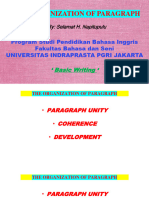 Advance Structure Paragraph Unity, Coherence, and Development