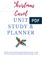 A Christmas Carol Unit Study Planner Compressed