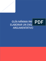 Guía Mínima para Elaborar Un Ensayo Argumentativo (CORREGIDA)