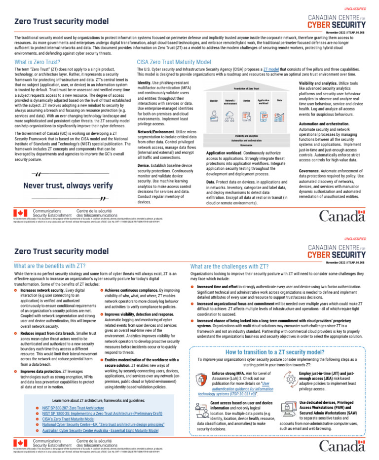 Zero Trust Security for Gov Agencies | PDF | Security | Computer Security