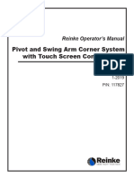 Pivot and Swing Arm Corner System With Touch Screen Control Panel
