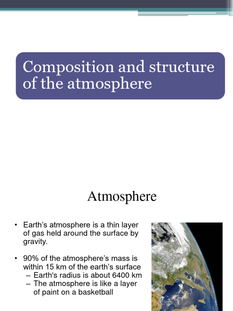 Atmospheric Composition Fateofpollutants | PDF | Atmosphere Of Earth ...
