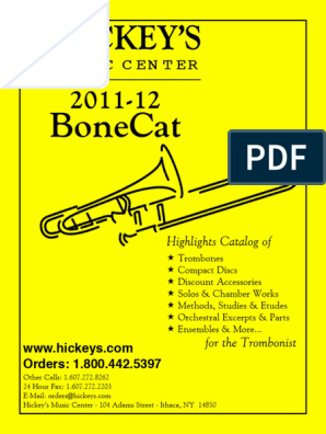 Bonecat | PDF | Trombone | Brass Instruments