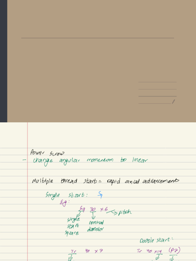 Design of Power Screws | PDF | Machines | Applied And Interdisciplinary ...