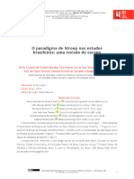 O Paradigma de Stroop Nos Estudos Brasileiros Uma Revisão de Escopo