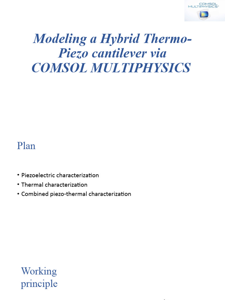 Hybrid Thermo-Piezo Modeling Guide | PDF | Science & Mathematics ...