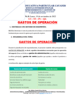 Tema 5 Gastos de Operacion