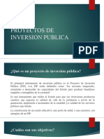 Proyectos de Inversion Publica