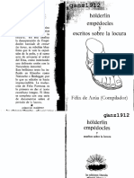 De AZÚA, FÉLIX [Comp.] - Hölderlin, Empédocles y Escritos Sobre La Locura (OCR) [Por Ganz1912]