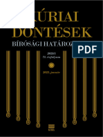 Kuriai Dontesek - Birosagi Hatarozatok - 2023 Januar