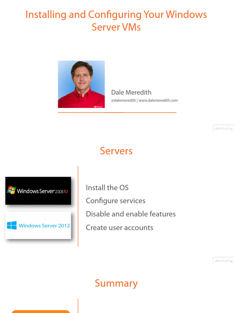 Installing and configuring your windows server vms slides pdf