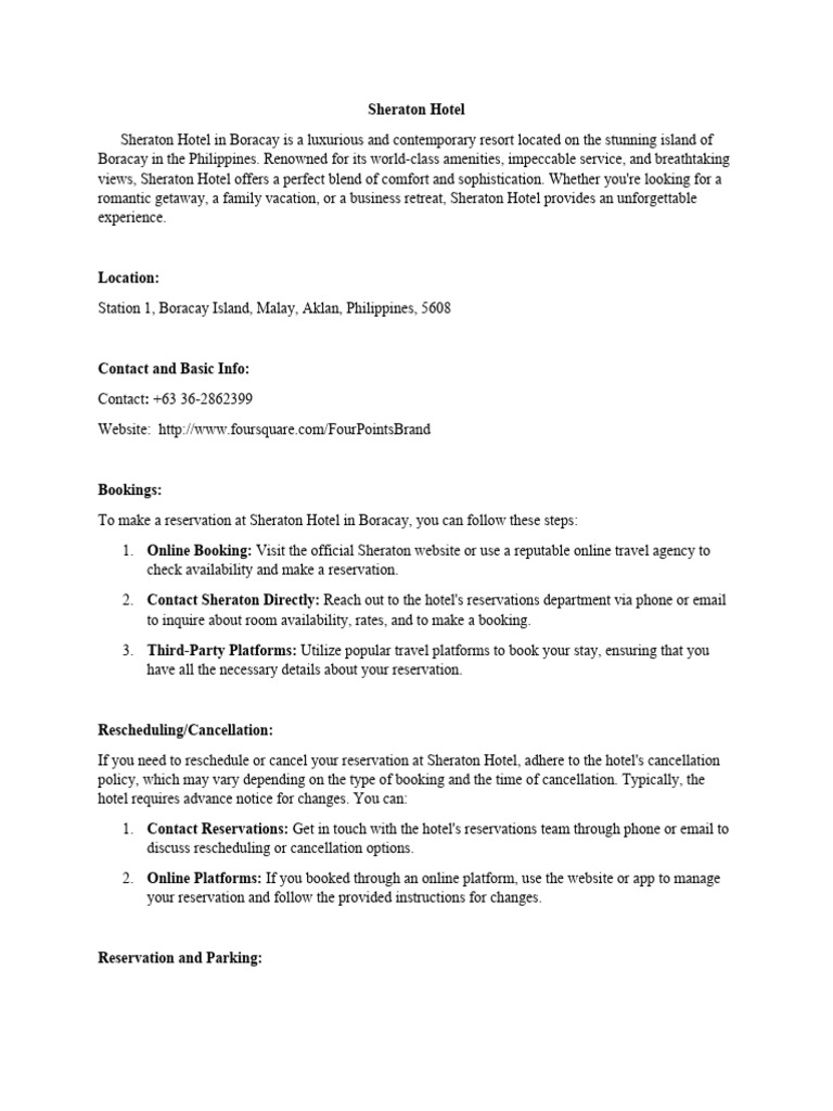 Proposal | PDF | Hotel | Resort