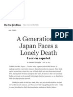 A Generation in Japan Faces A Lonely Death