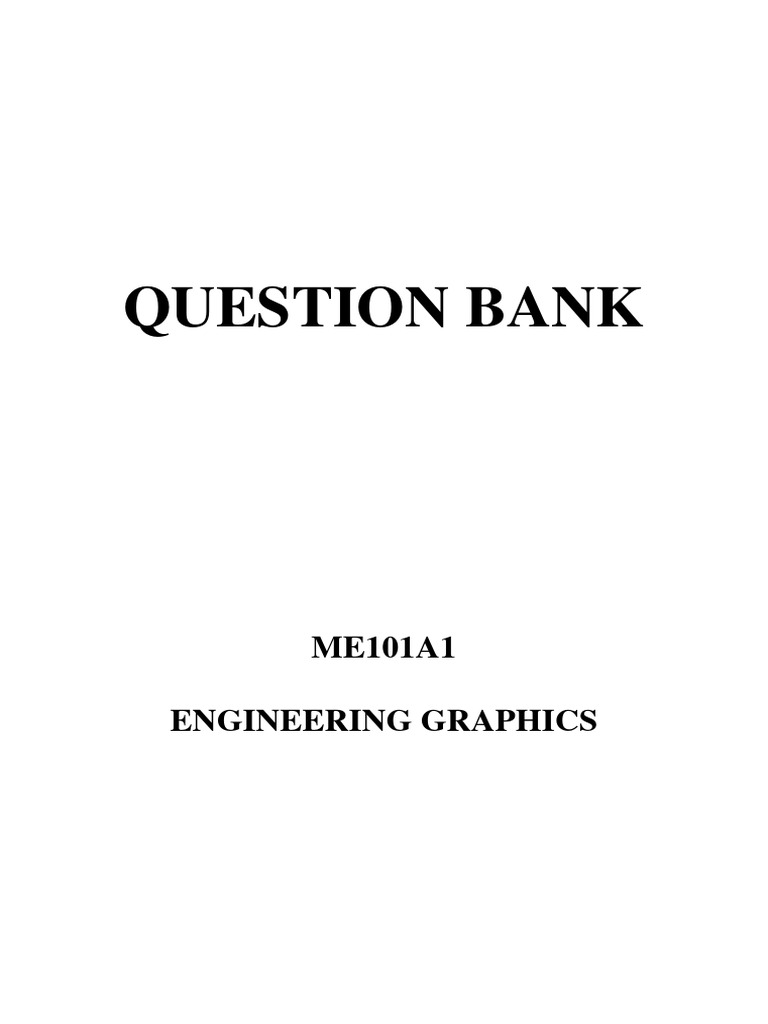 Eg Question Bank Pdf Technical Drawing Perpendicular