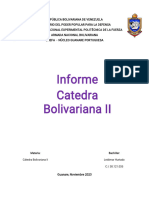 Informe de Catedra Bolicariana II