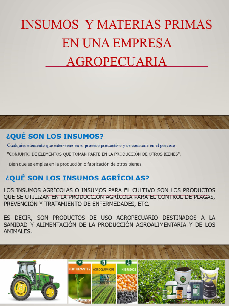 Insumos | PDF