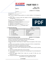 Science Class 6 Part Test-1