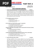English Class 7 Part Test-2