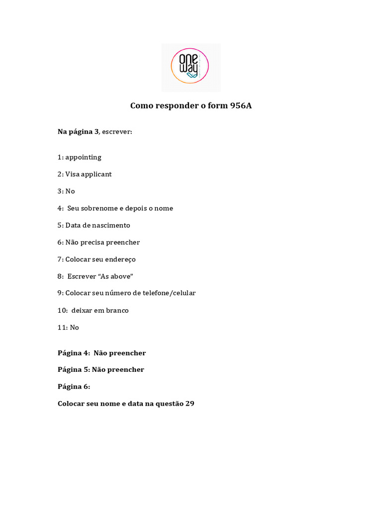 Instruções para Formulário 956A | PDF