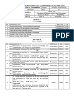 Semester End Regular/Supplementary Examinations (Ar16), April-2021 Mechanical Engineering Degree 16ME504 Mechanical Measurements and Metrology