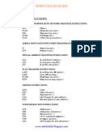 8086 Microprocessor Instruction Set