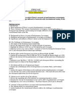 Parliamentary Supremacy Essay Skeleton-2