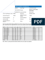 Repayment Schedule: Note-: This Is A System Generated Statement and Hence Does Not Require Any Signature