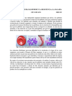 Resumen de La Anemia Falsiforme y La Resistencia A La Malaria