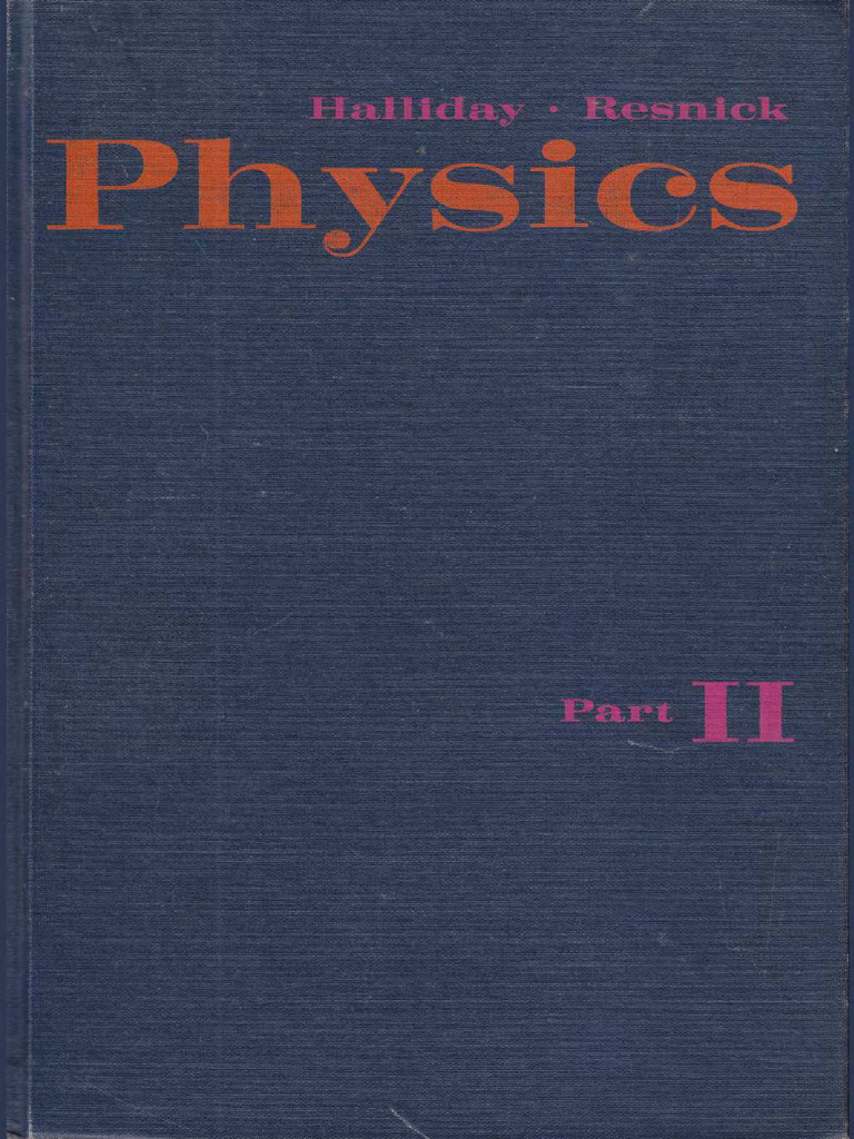 Physics II by Halliday Resnick PDF Electric Charge Electron