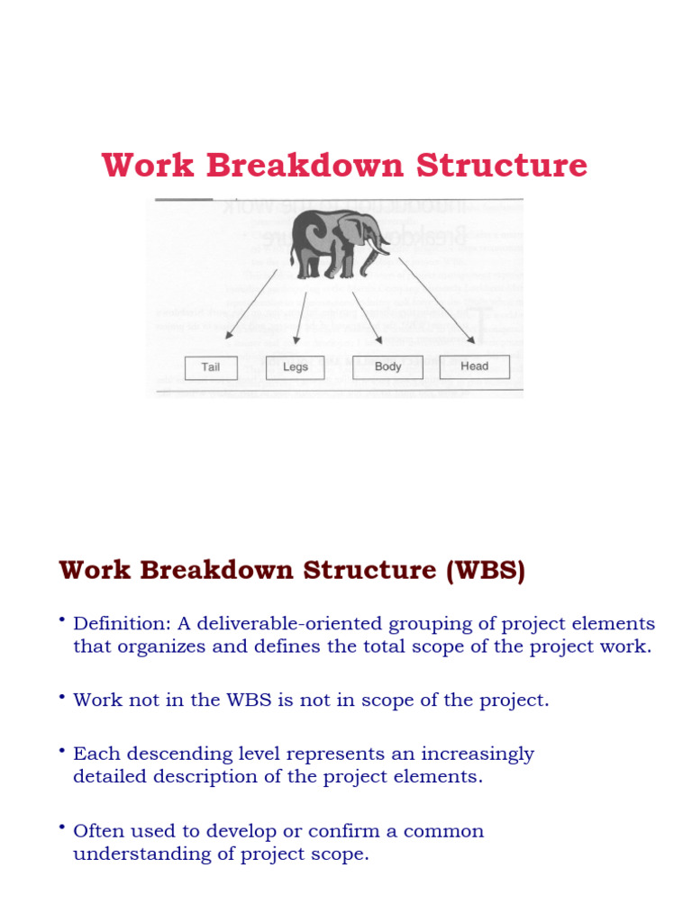 Work Breakdown Structure Explained | PDF | Systems Theory | Information ...