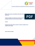Formato Catálogo Funciones Ejecutivas - V Promoción - DOCENTES