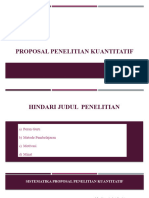 Proposal Penelitian Kuantitatif