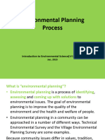 The Environmental Planning Process
