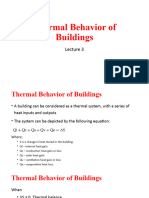 L3 Thermal Behavior of Buildings