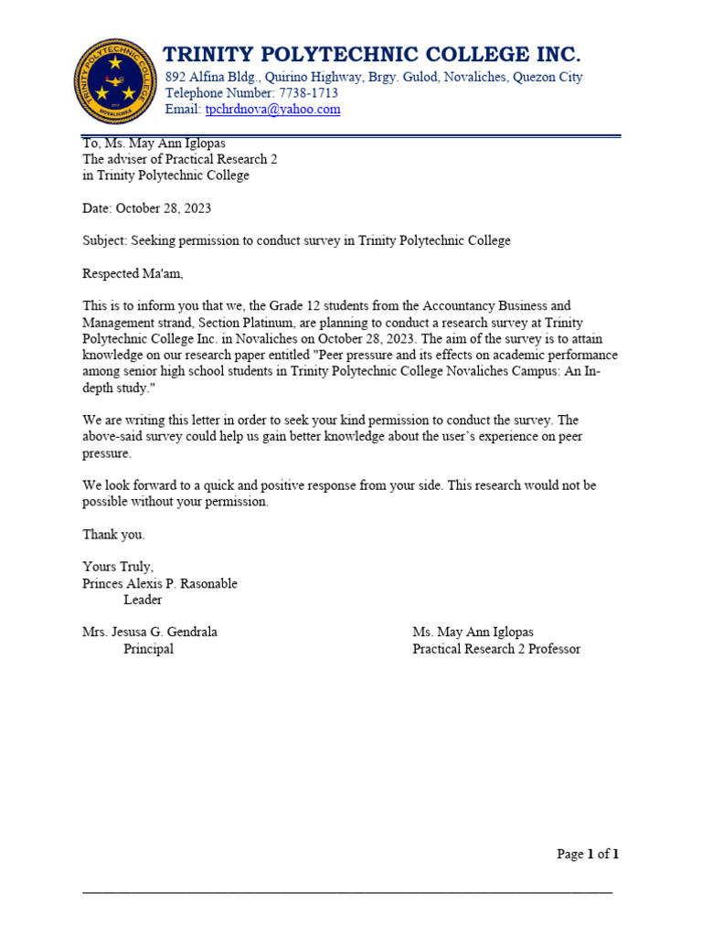 Consent Letter | PDF